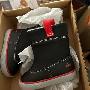 See Kai Run Black and Red Kids Boots